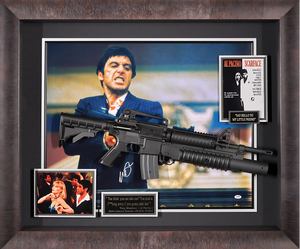 JSA Authenticated Signed Movie Poster with Prop from Scarface