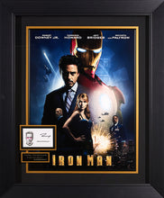 Load image into Gallery viewer, Ironman Movie Poster with Signed Book JSA Authenticated Signatures of Robert Downey, Jr and Thomas Kositigen

