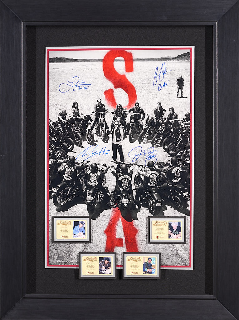Sons of Anarchy with Multi Signed Cast Signatures and authenticated by JSA
