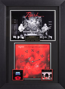 Signed RUSH Poster with Beckett Authenticated Signatures of Geddy Lee, Alex Lifeson and Neil Peart.