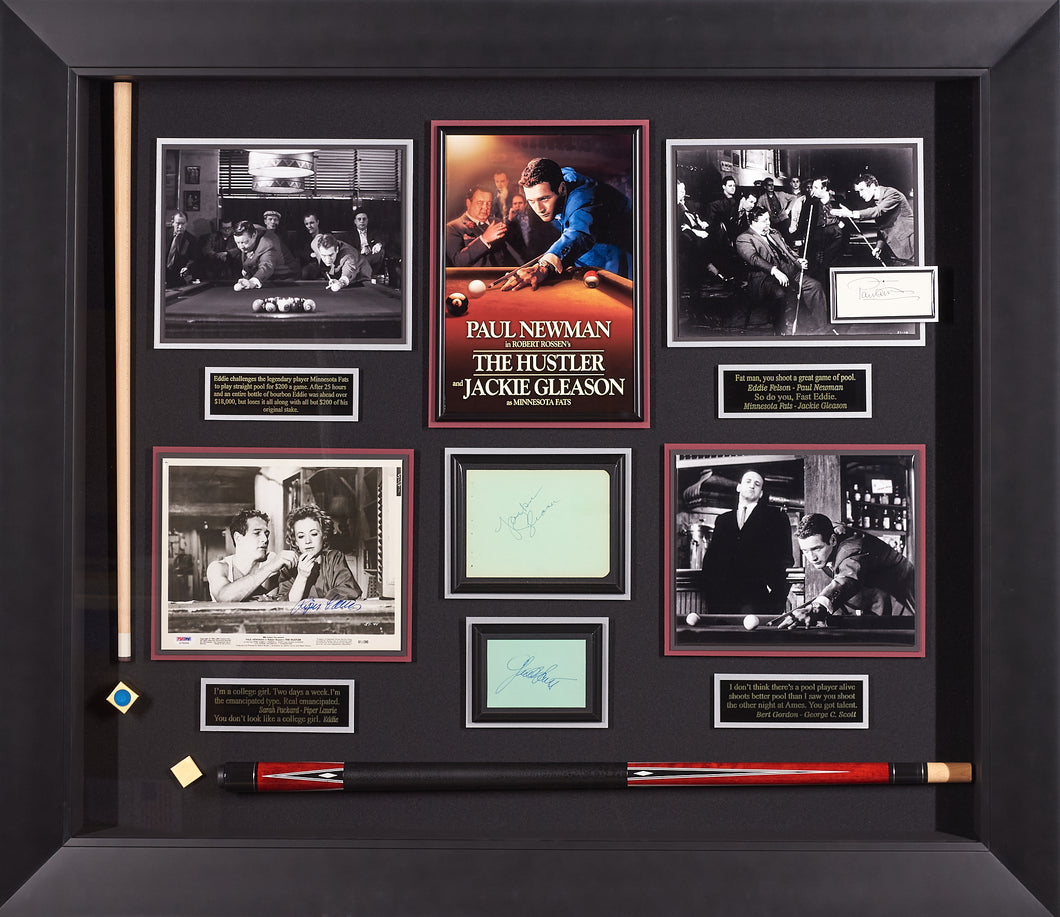 The Hustler with Authenticated Signatures of Paul Newman, Jackie Gleason, George C. Scott and Piper Laurie
