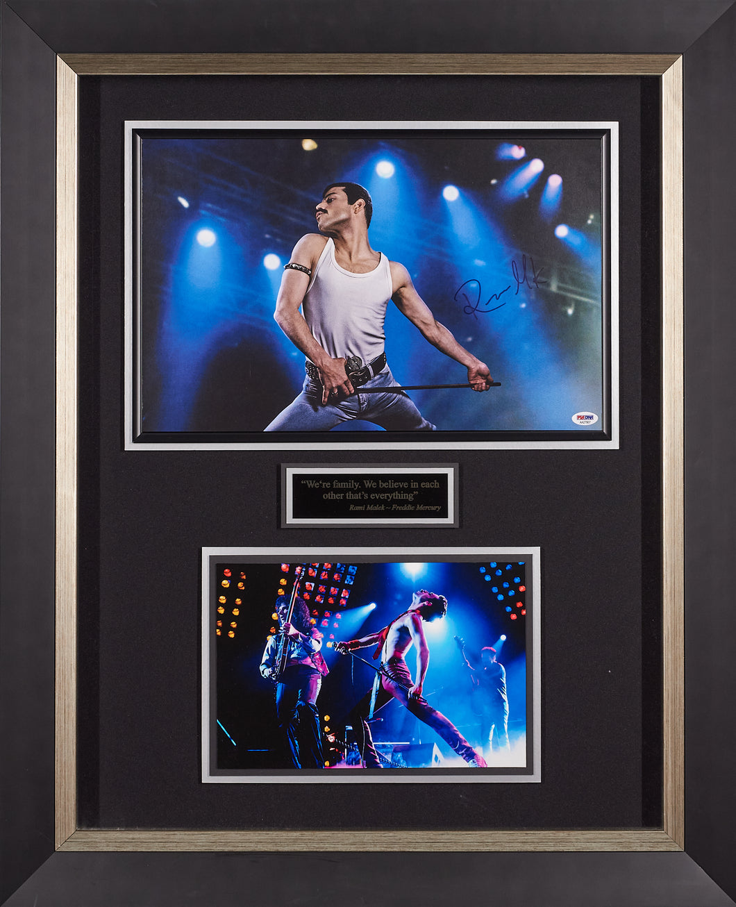 Rami Malek Signature as Freddie Mercury from Bohemian Rhapsody
