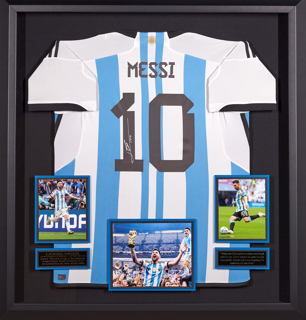 Messi Signed Soccer Jersey