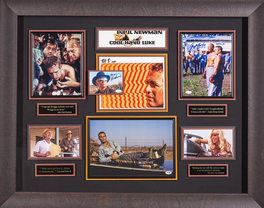 Cool Hand Luke with Authenticated. Signatures of Paul Newman, George Kennedy and Morgan Woodward