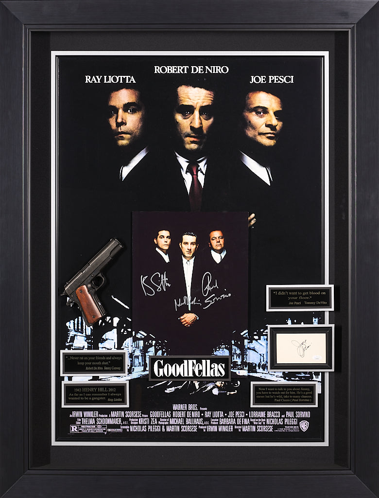 Goodfellas Movie Poster with Four Signatures Authenticated by Beckett and JSA