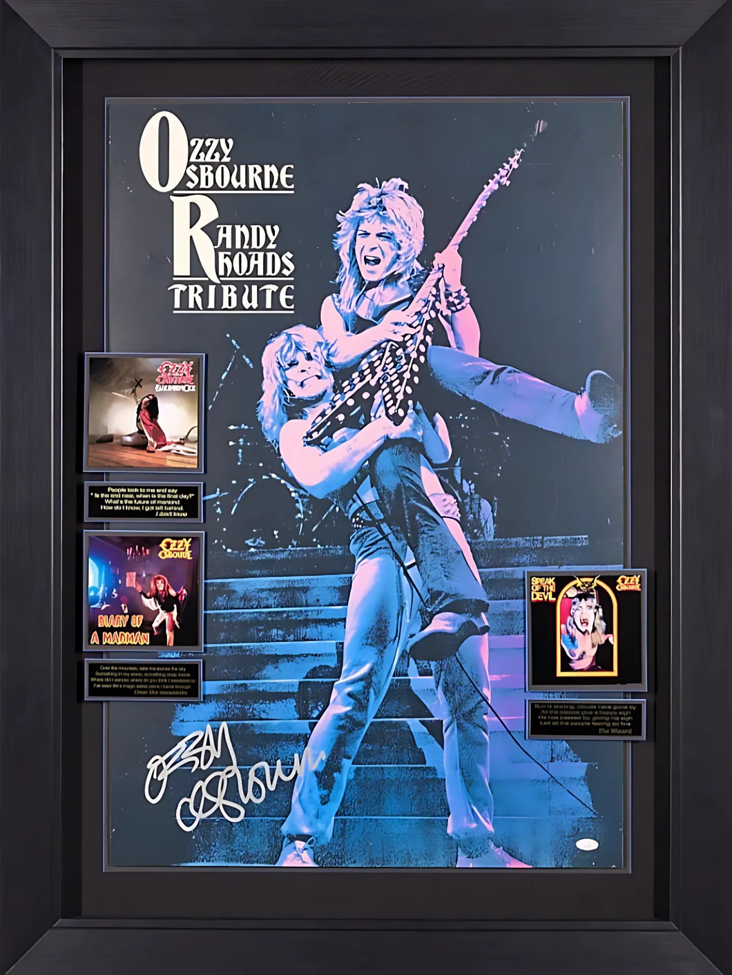 Ozzie Osborne Signed Poster