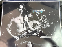 Load image into Gallery viewer, Van Halen Signed Photo and Replica Bumble Bee Guitar - JSA Authenticated
