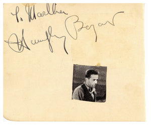 Casablanca Movie Poster with authenticated signatures from Bogart and Berman