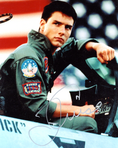 Top Gun with Five Authenticated Signatures, Model F4 Plane and Aviator Sunglasses
