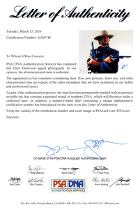 Clint Eastwood as "The Outlaw Josey Wales" with PSA Authenticated Signature and Props
