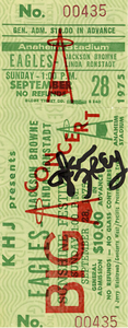 The Eagles with 5 JSA Authenticated Signatures