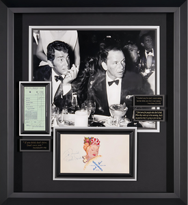 Dean Martin and Frank Sinatra with JSA Authenticated Signatures