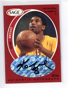 Kobe Bryant JSA Authenticated Signed Encased Trading Card with Replica Championship Rings