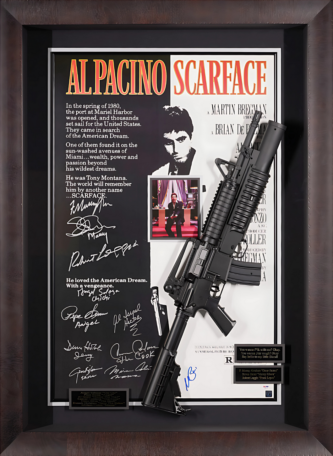Scarface JSA Authenticated Signed Movie Poster by Al Pacino and the Cast