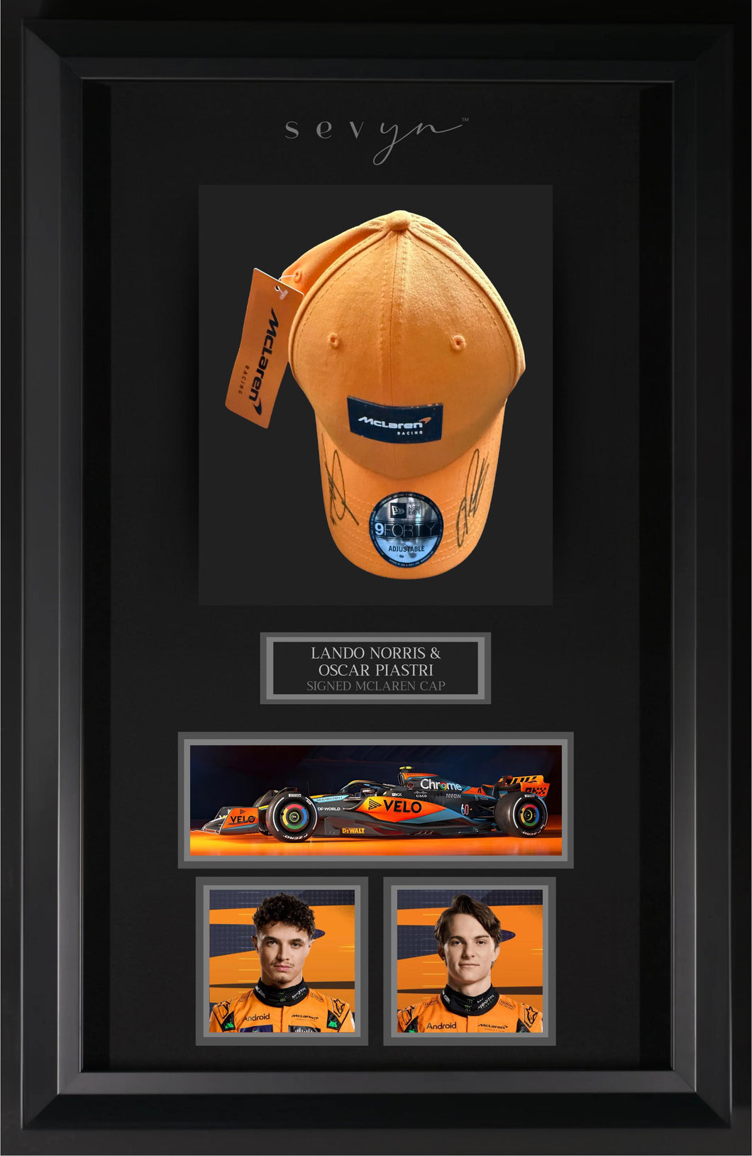 Lando Norris & Oscar Piastri Signed McLaren Cap