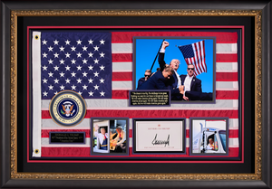 President Trump Behind his desk with JSA/PSA Authenticated Signature