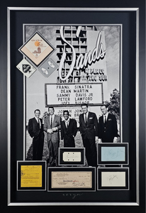 The Rat Pack Signed Collectors Display – Sands Casino, 1960