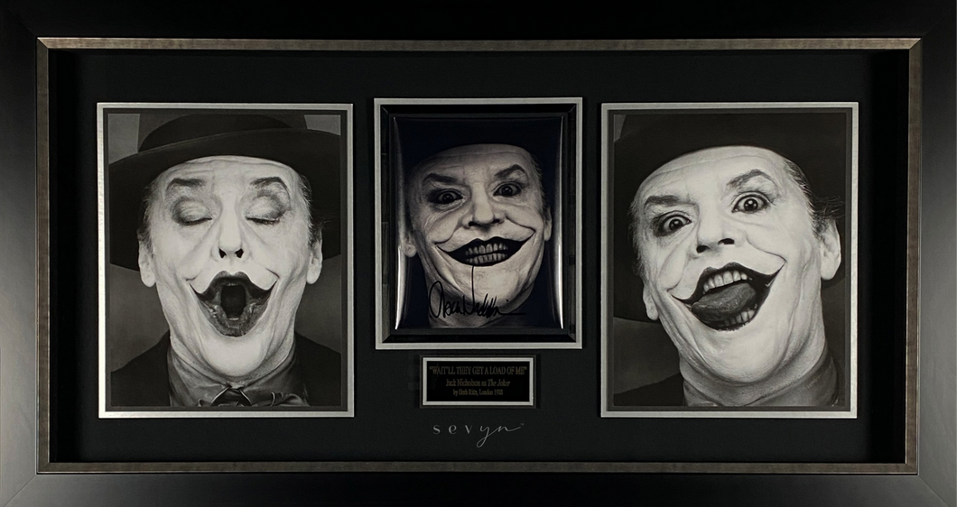 Jack Nicholson Signed “Faces of a Joker” 1988 Photo Series by Herb Ritts