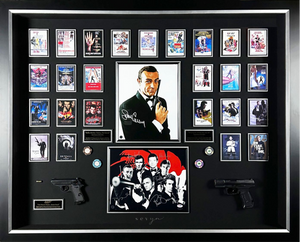 James Bond Autograph Collection with Movie Props