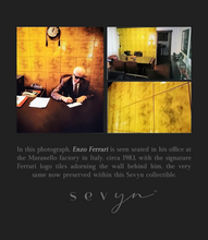 Load image into Gallery viewer, Enzo Ferrari Signed Book Cover &amp; Original Office Wall Tile
