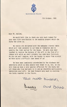Load image into Gallery viewer, Signed Prince Charles And Princess Diana Letter
