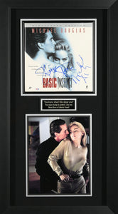 Michael Douglas & Sharon Stone "Basic Instinct" Signed Movie Display