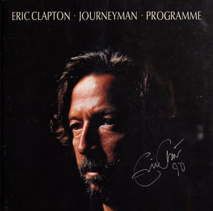 Eric Clapton Signed Album Cover and Replica Guitar