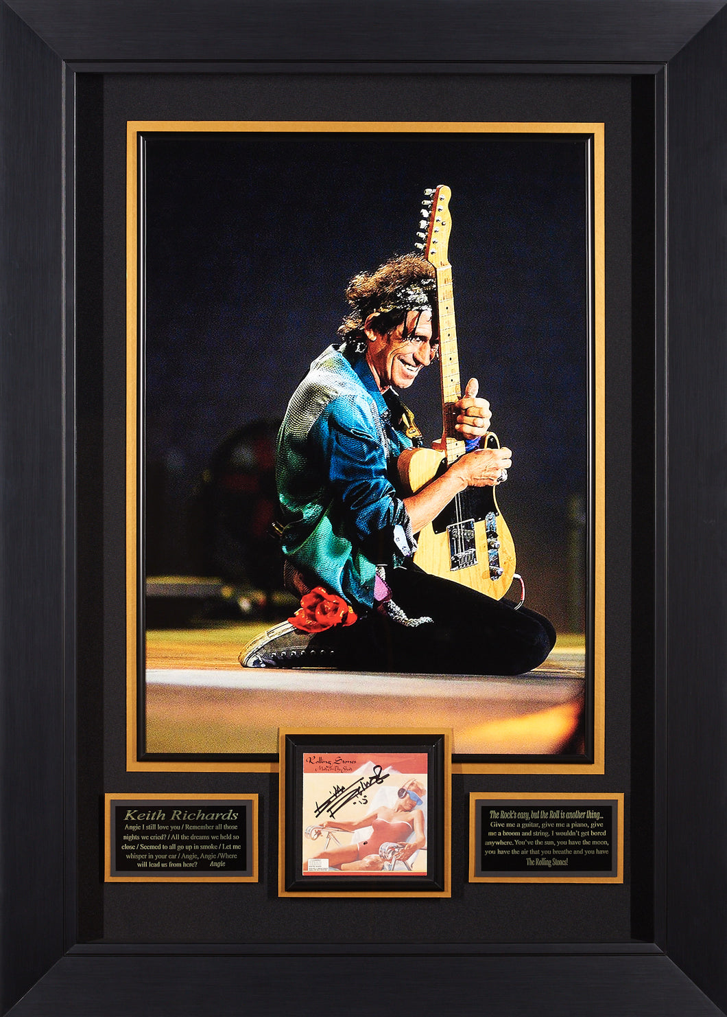 Keith Richards of the Rolling Stones Beckett Authenticated, 