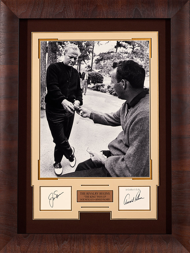 The Rivalry begins with JSA Authenticated Signatures of Arnold Palmer And Jack Nicklaus