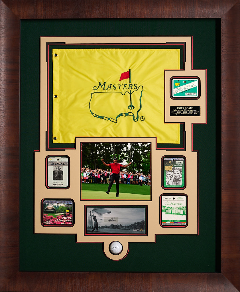Tiger Woods Masters Flag and JSA Authenticated Signature 33