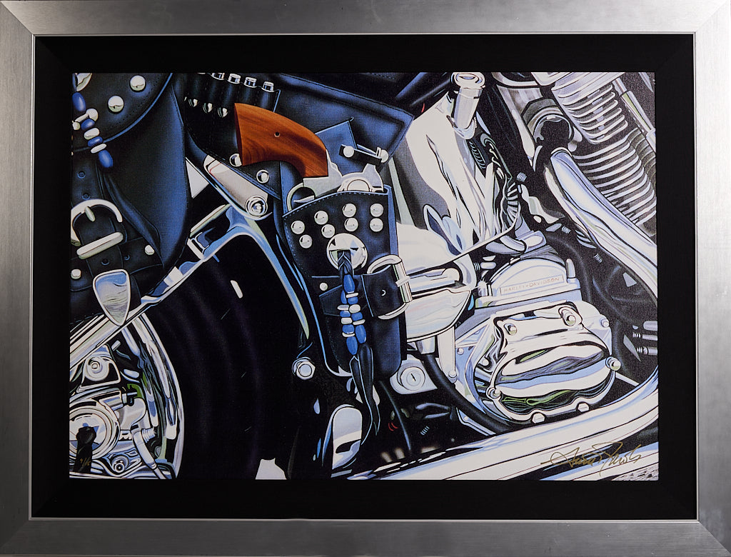 Scott Jacobs Harley Davidson Painting, 