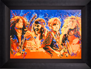 Led Zeppelin Original Painting signed by artist Joe Petruccio and SA Authenticated