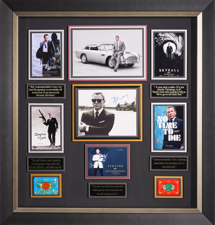 Daniel Craig as James Bond with Beckett Authenticated Signature