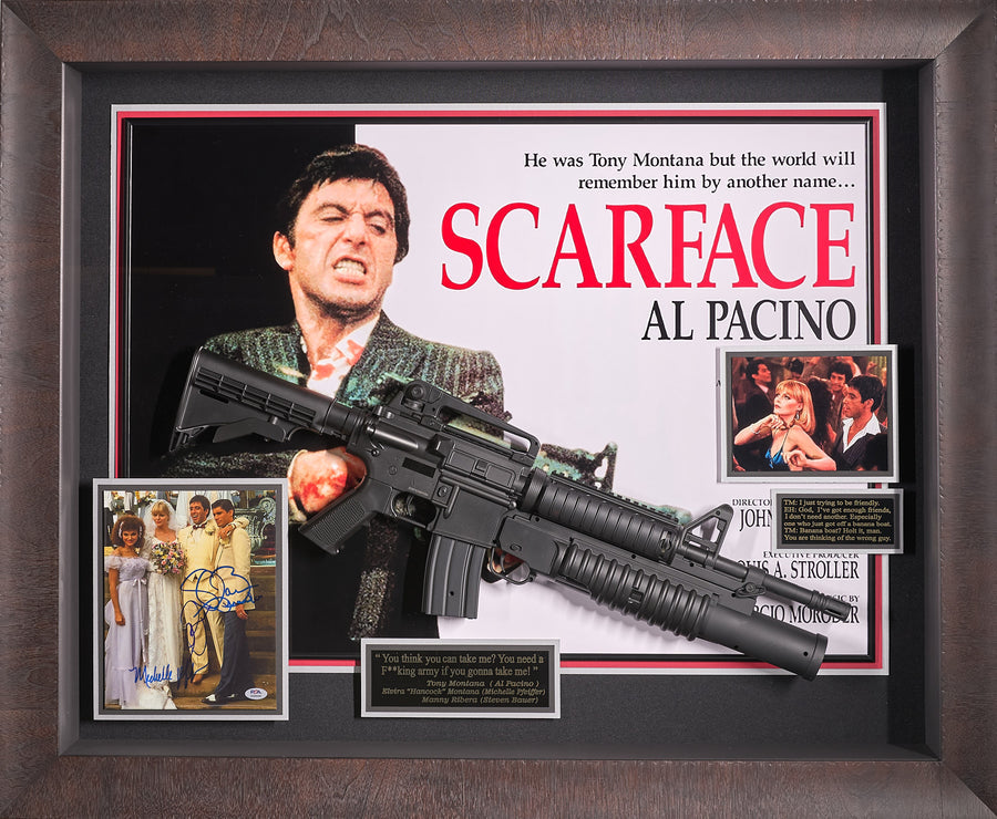 Scarface with Three Signatures featuring Al Pacino
