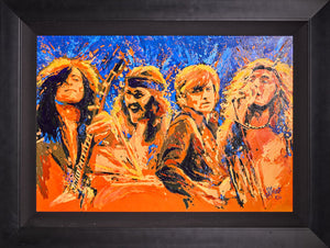Limited edition 1 of 25 Painting of Led Zeppelin signed by the Artist, Joe Petruccio