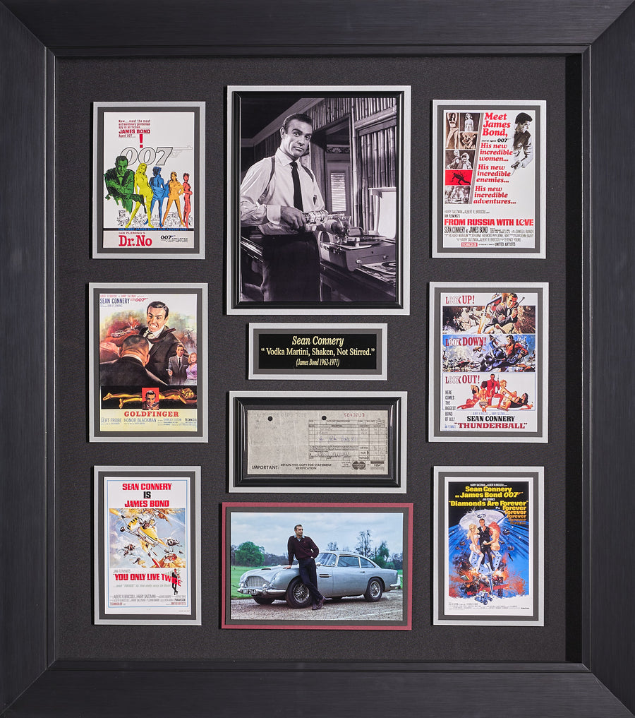 Sean Connery as James Bond with JSA Authenticated Signature