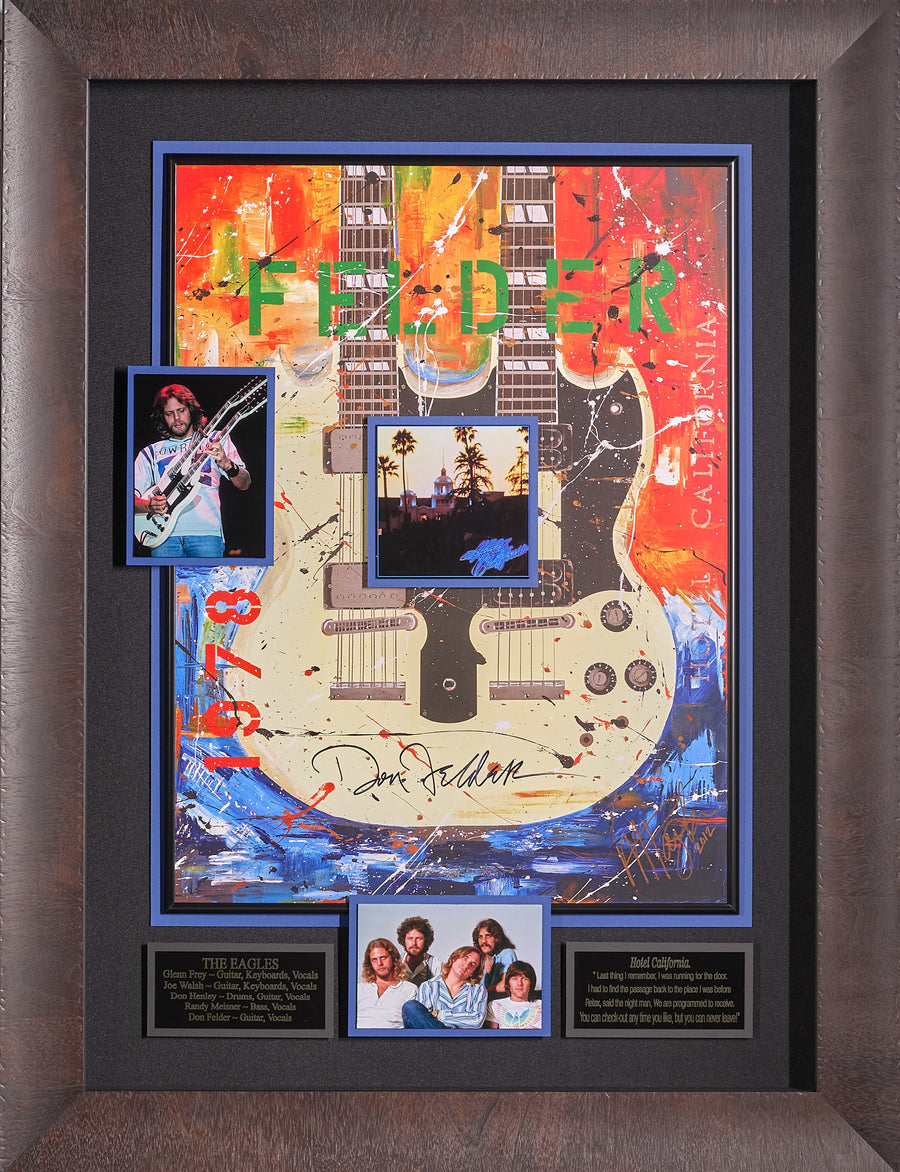 The Eagles Authenticated Signed Poster by Don Felder