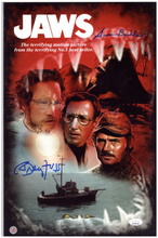 Load image into Gallery viewer, Jaws Movie Poster with Authenticated Signatures from Cast
