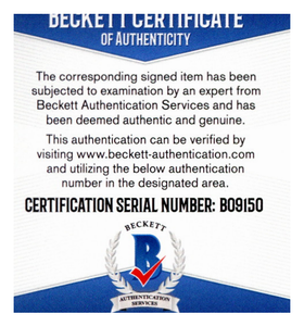 Beckett Authenticated Signed Photo of Steven Tyler of Aerosmith