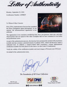 Bruce Springsteen with JSA Authenticated Signature and Guitar