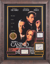 Load image into Gallery viewer, Casino Movie Poster with Three Authenticated Signatures
