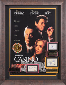 Casino Movie Poster with Three Authenticated Signatures