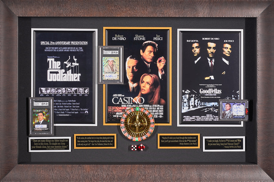 The Godfather, Casino and Goodfellas with Three Authenticated Signatures