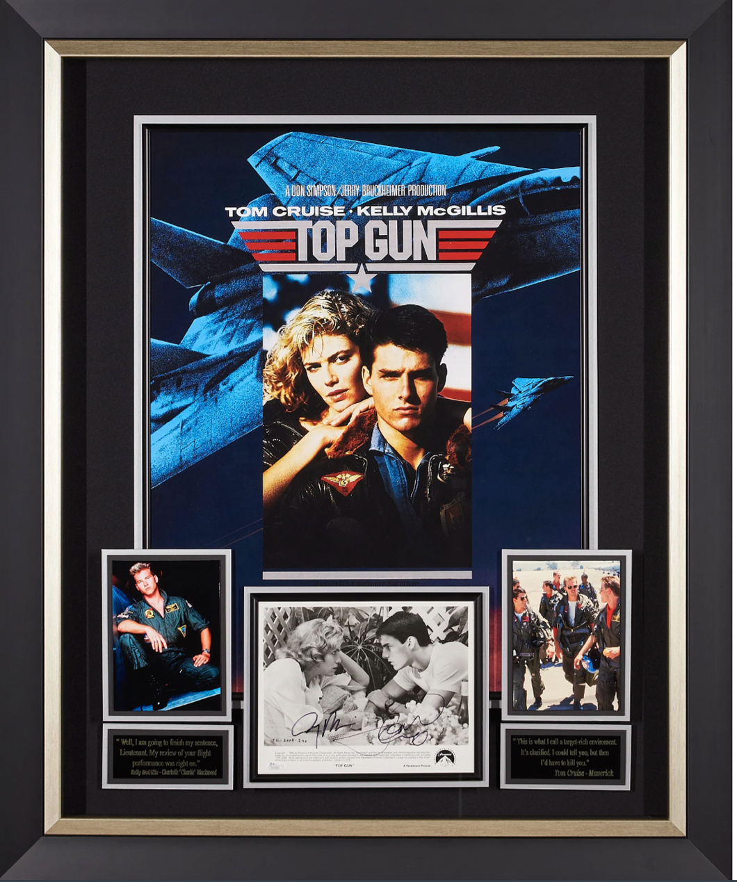 Top Gun with JSA Authenticated signature from Tom Cruise and Jerry Bruckheimer