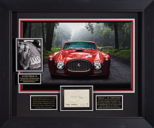 Enzo Ferrari with Authenticated Signed Letter