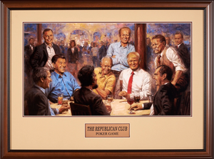 The Republican Club Poker Game Painting