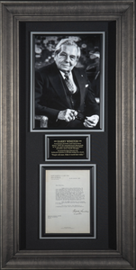 Harry Winston Signed Dated Letter