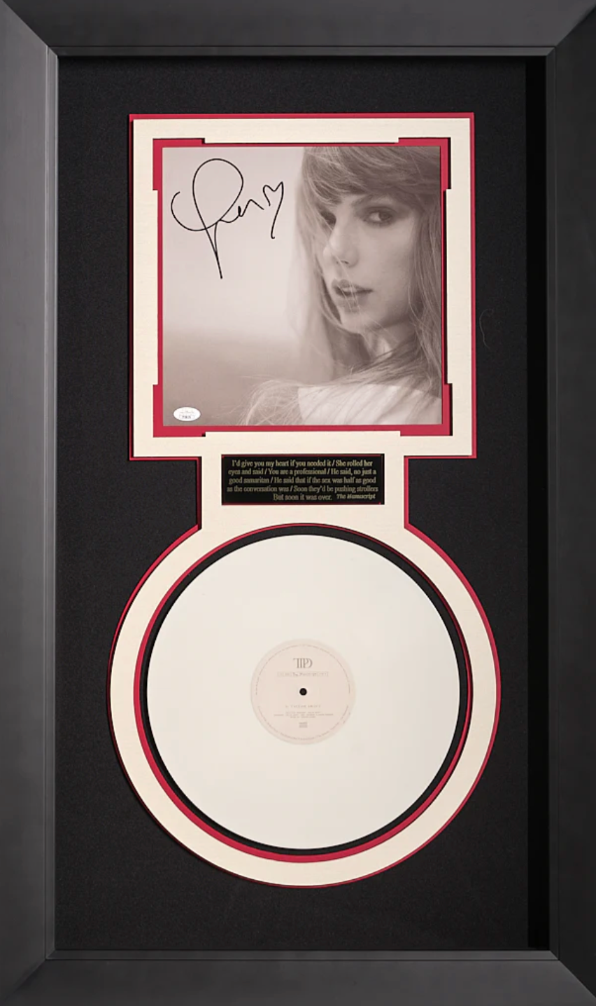 Taylor Swift JSA Authenticated Signature with Dead Poets Society White Vinyl LP