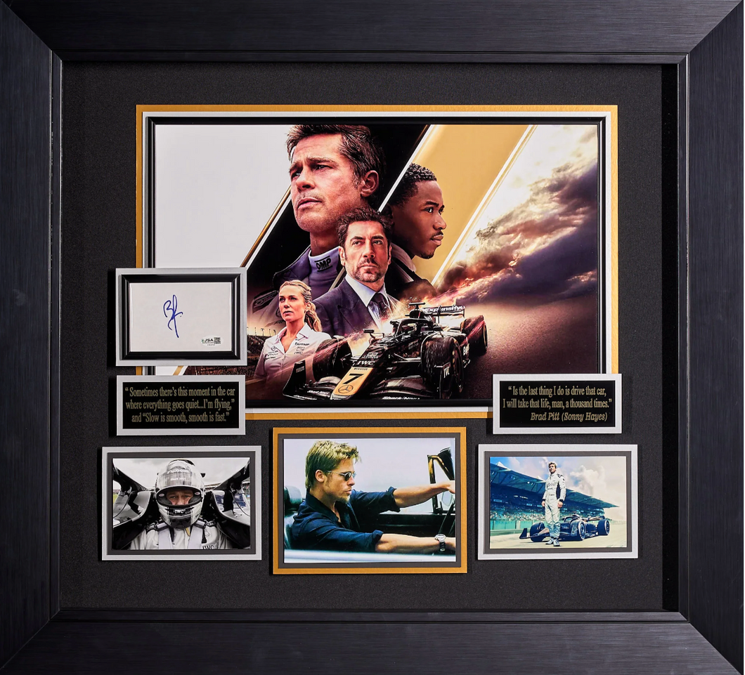 F1 Movie with Brad Pitt Authenticated Signature