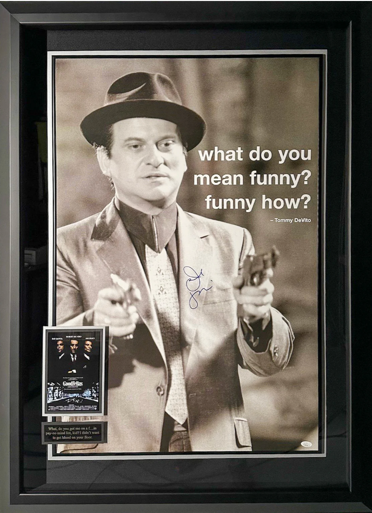 Joe Pesci in Goodfellas with Authenticated signed photo
